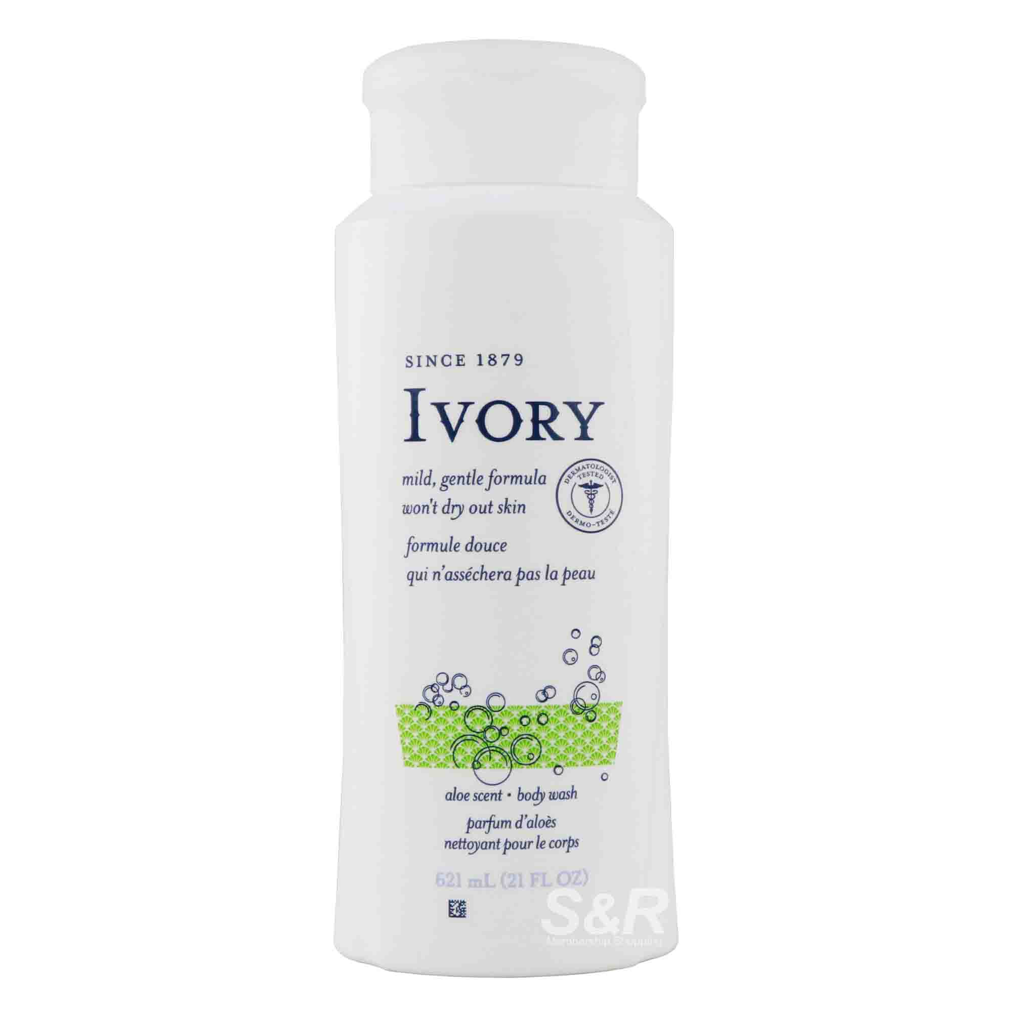 Ivory Aloe Scent Body Wash 621mL